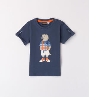 T-shirt per bambino 100% cotone BLU