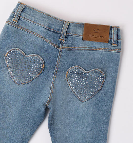 Jeans a zampa bambina LAVATO CHIARISSIMO-7300