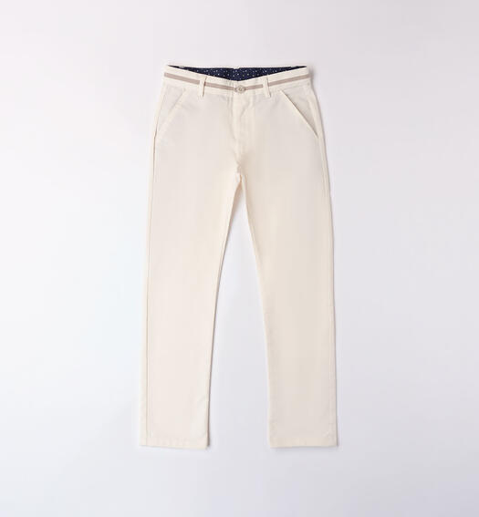 Pantaloni ragazzo eleganti ECRU'-0441